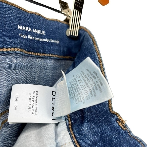 DL1961 Mara High Rise Ankle Straight Instasculpt Jeans in Chancery Sz 27 - Picture 11 of 11